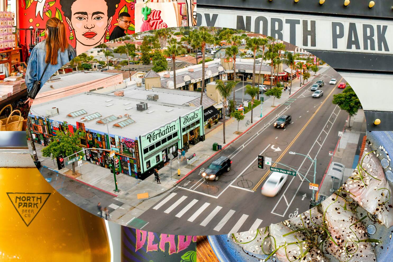 North Park San Diego neighborhood street view with walkable sidewalks and local businesses
