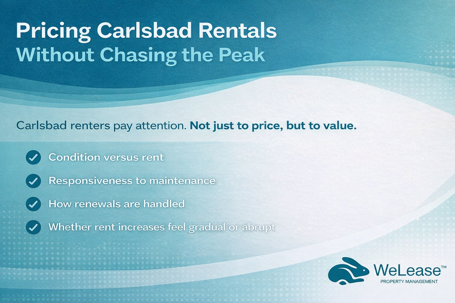Pricing Carlsbad Rentals Without Chasing the Peak