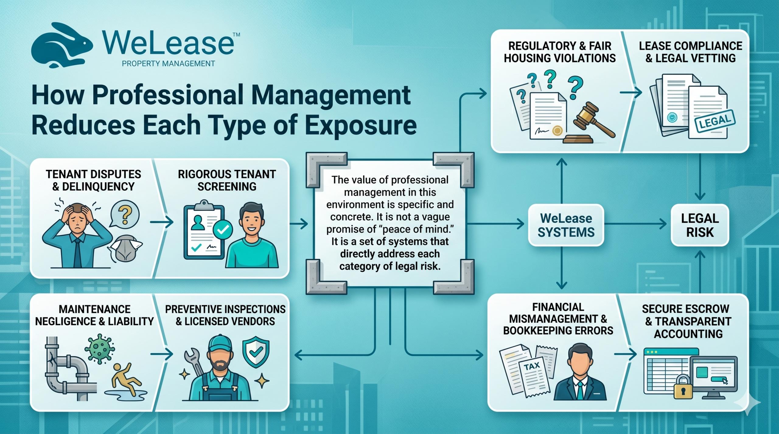 How Professional Management Reduces Each Type of Exposure